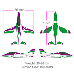 Boomerang Atom - Green / Purple