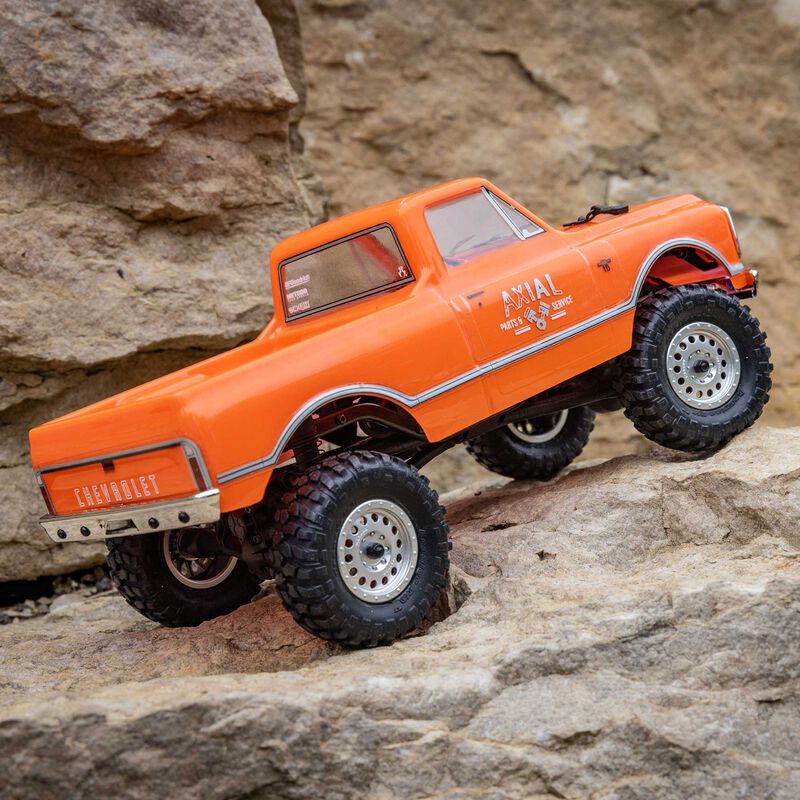 Axial 1/24 SCX24 1967 CHEVROLET C10 4WD BRUSHED TRUCK RTR - ORANGE - HeliDirect