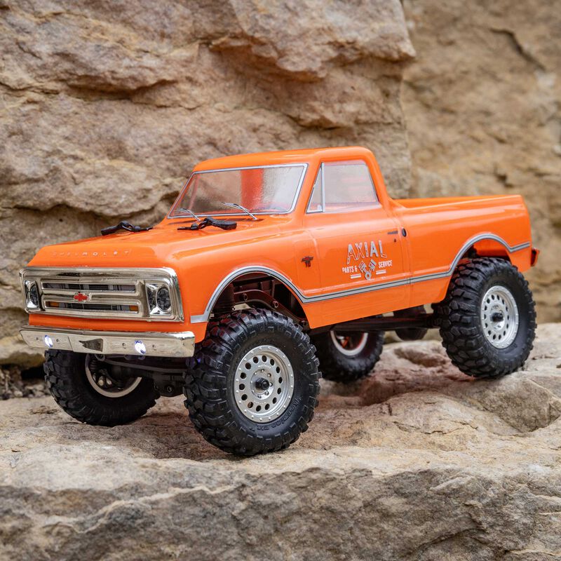 Axial 1/24 SCX24 1967 CHEVROLET C10 4WD BRUSHED TRUCK RTR - ORANGE - HeliDirect