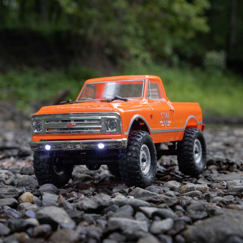 Axial 1/24 SCX24 1967 CHEVROLET C10 4WD BRUSHED TRUCK RTR - ORANGE - HeliDirect