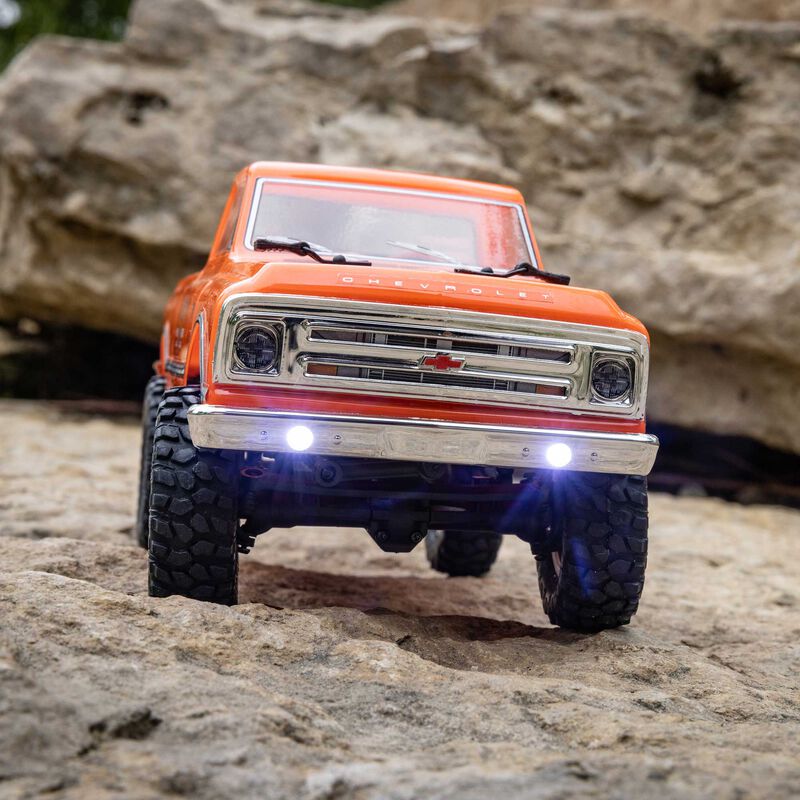 Axial 1/24 SCX24 1967 CHEVROLET C10 4WD BRUSHED TRUCK RTR - ORANGE - HeliDirect