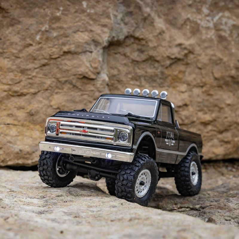 Axial 1/24 SCX24 1967 CHEVROLET C10 4WD BRUSHED TRUCK RTR - BLACK - HeliDirect