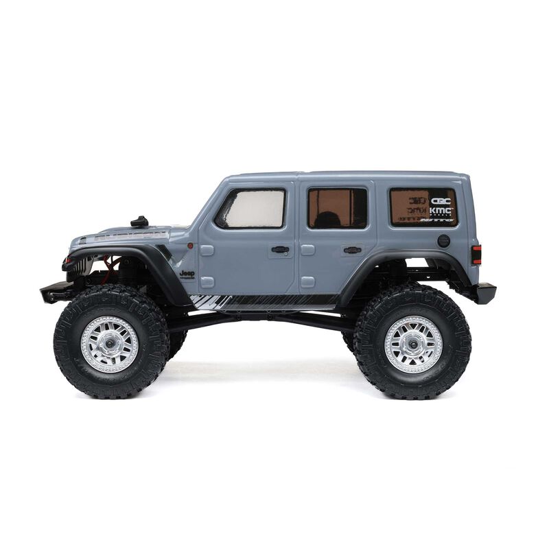 Axial 1/24 SCX24 Jeep Wrangler JLU 4X4 Rock Crawler Brushed RTR - Gray - HeliDirect