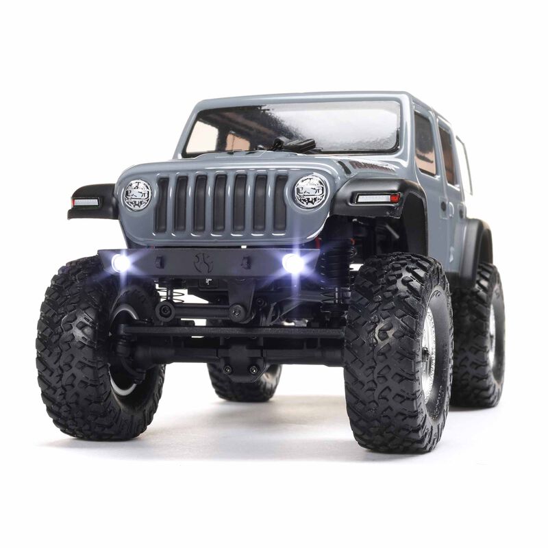 Axial 1/24 SCX24 Jeep Wrangler JLU 4X4 Rock Crawler Brushed RTR - Gray - HeliDirect