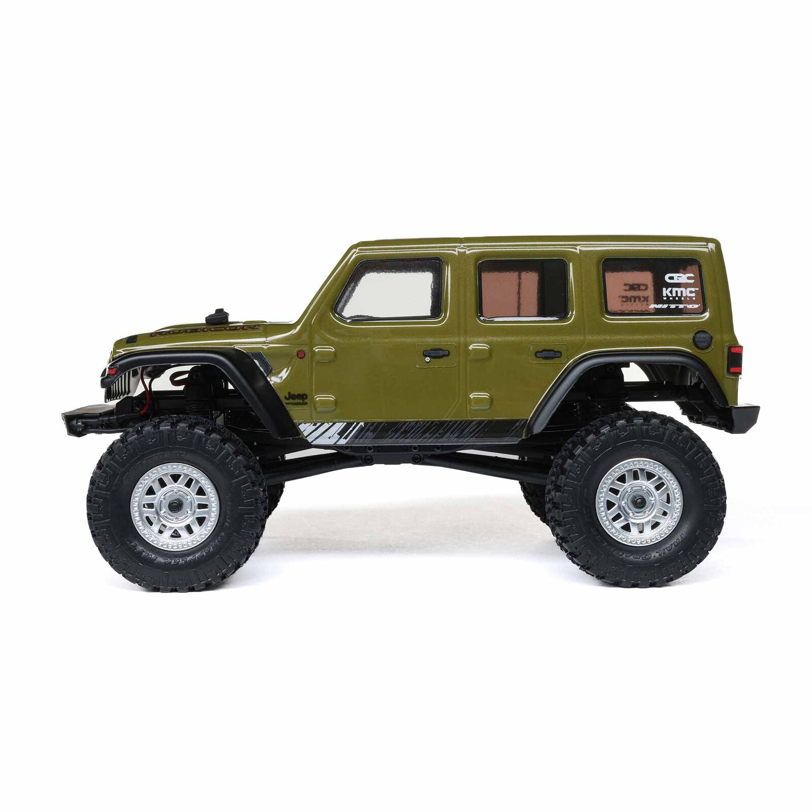 Axial 1/24 SCX24 Jeep Wrangler JLU 4X4 Rock Crawler Brushed RTR - Green - HeliDirect