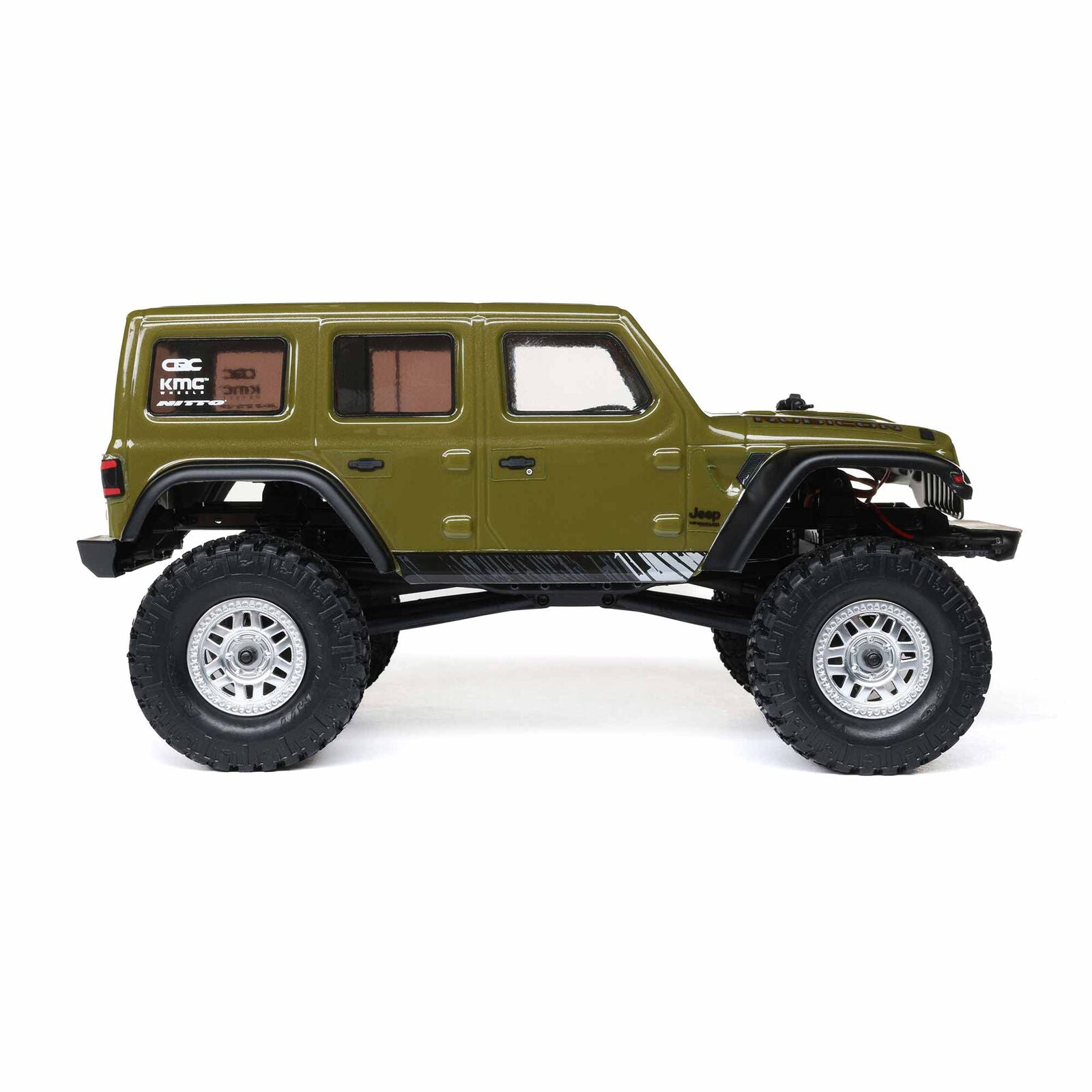 Axial 1/24 SCX24 Jeep Wrangler JLU 4X4 Rock Crawler Brushed RTR - Green - HeliDirect