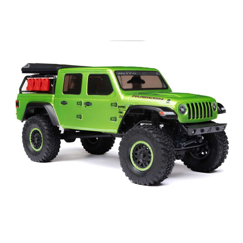 Axial 1/24 SCX24 JEEP JT GLADIATOR 4WD ROCK CRAWLER BRUSHED RTR - GREEN - HeliDirect