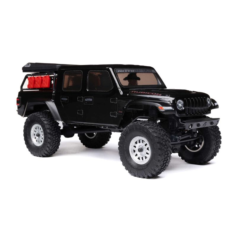 Axial 1/24 SCX24 JEEP JT GLADIATOR 4WD ROCK CRAWLER BRUSHED RTR - BLACK - HeliDirect