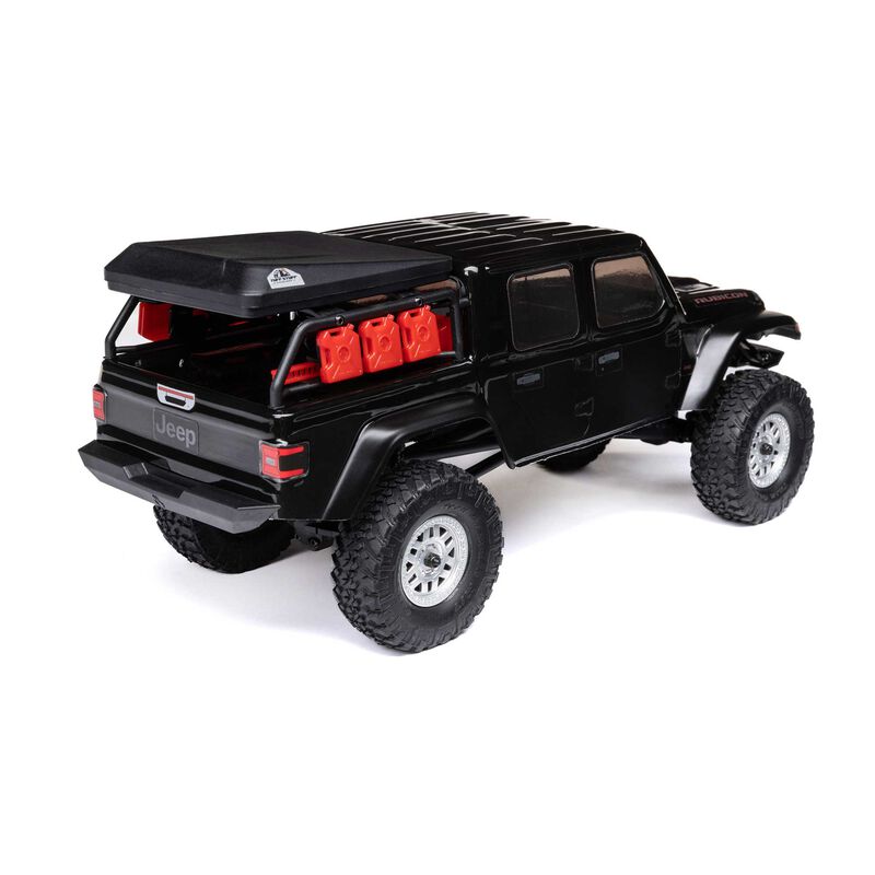Axial 1/24 SCX24 JEEP JT GLADIATOR 4WD ROCK CRAWLER BRUSHED RTR - BLACK - HeliDirect