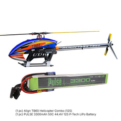 Align TB60 Helicopter Combo (12S) With PULSE 3300mAh 50C 44.4V 12S
