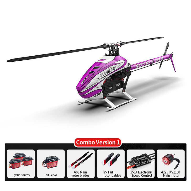 Goosky Legend RS6 Helicopter 6S ECO-Combo (Purple)