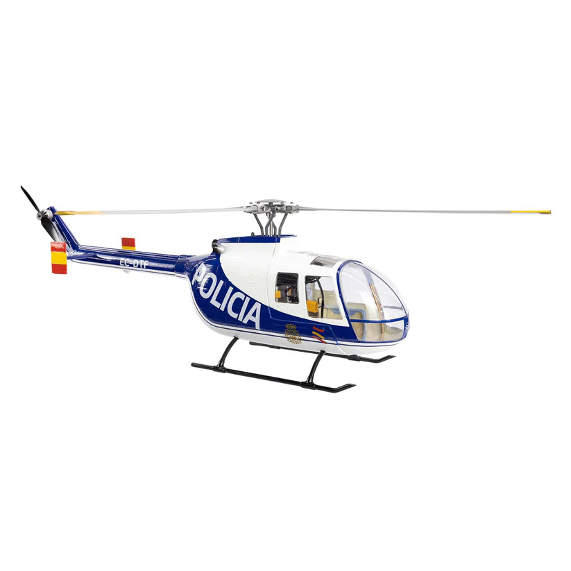 FlyWing BO-105 GPS Scale RC Helicopter W/ ACE Flight Controller (RTF) - Blue White