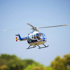 FlyWing BO-105 GPS Scale RC Helicopter W/ ACE Flight Controller (RTF) - Blue White