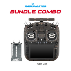 RadioMaster TX16S MK3 Radio Controller (Transparent Charcoal) + Nexus-XR Flight Controller (Grey) Bundle
