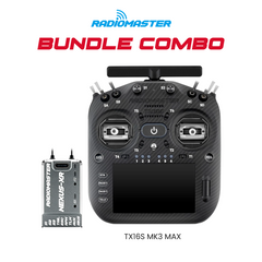 RadioMaster TX16S MK3 MAX Radio Controller (Black) + Nexus-XR Flight Controller (Grey) Bundle