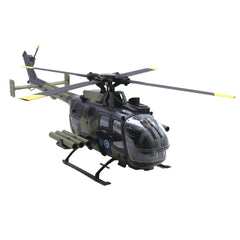 RC ERA C180 BO105 150-size (1:26) Gyro Stabilized Scale Helicopter - RTF w/ Optical Flow+TOF Sensors & One-key Inverted Flight (Military)