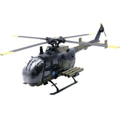 RC ERA C180 BO105 150-size (1:26) Gyro Stabilized Scale Helicopter - RTF w/ Optical Flow+TOF Sensors & One-key Inverted Flight (Military)