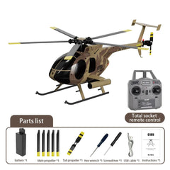 YX C189 MD500E 150-size 6-Axis Gyro Stabilized RTF Scale Helicopter w/ Weapons - Camouflage