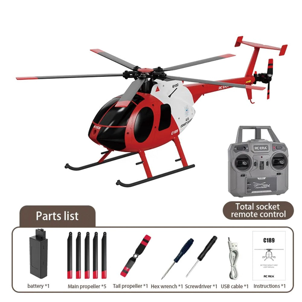 RC ERA C189 MD500E 150-size 6-Axis Gyro Stabilized RTF Scale Helicopter - Coast Guard (w/o Weapons)