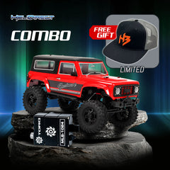 HobbyPlus CR-18P V3 Brushless Rushmore (Red) With TORQ MLS-1024 Premium DIRECT-MOUNT Servo
