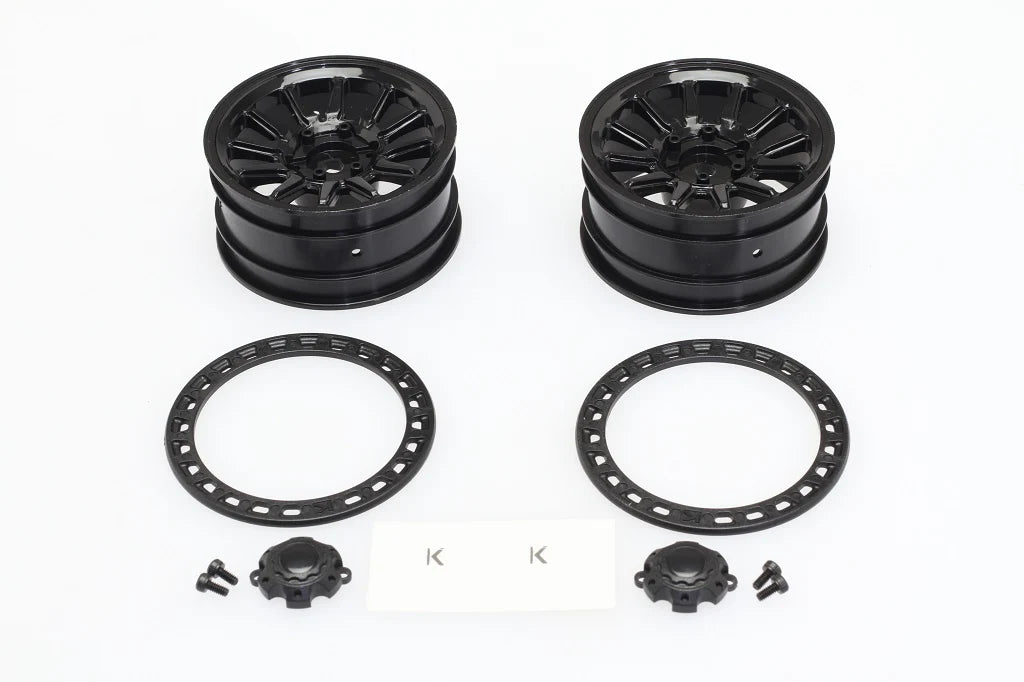 CD0680 KG1-K105B Andrenaline Wheels (Black, w/screws, pair Ford Ranger DL-Series)