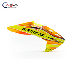 Canomod Airbrushed Fiberglass Canopy for XLPower Stratos 200 (NEON FLAME)