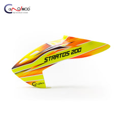 Canomod Airbrushed Fiberglass Canopy for XLPower Stratos 200 (NEON FLAME)