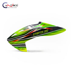 Canomod Airbrushed Fiberglass Canopy for XLPower Stratos 200 (GREEN)