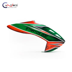 Canomod Airbrushed Fiberglass Canopy for XLPower Stratos 200 (EMERALD BLAZE)