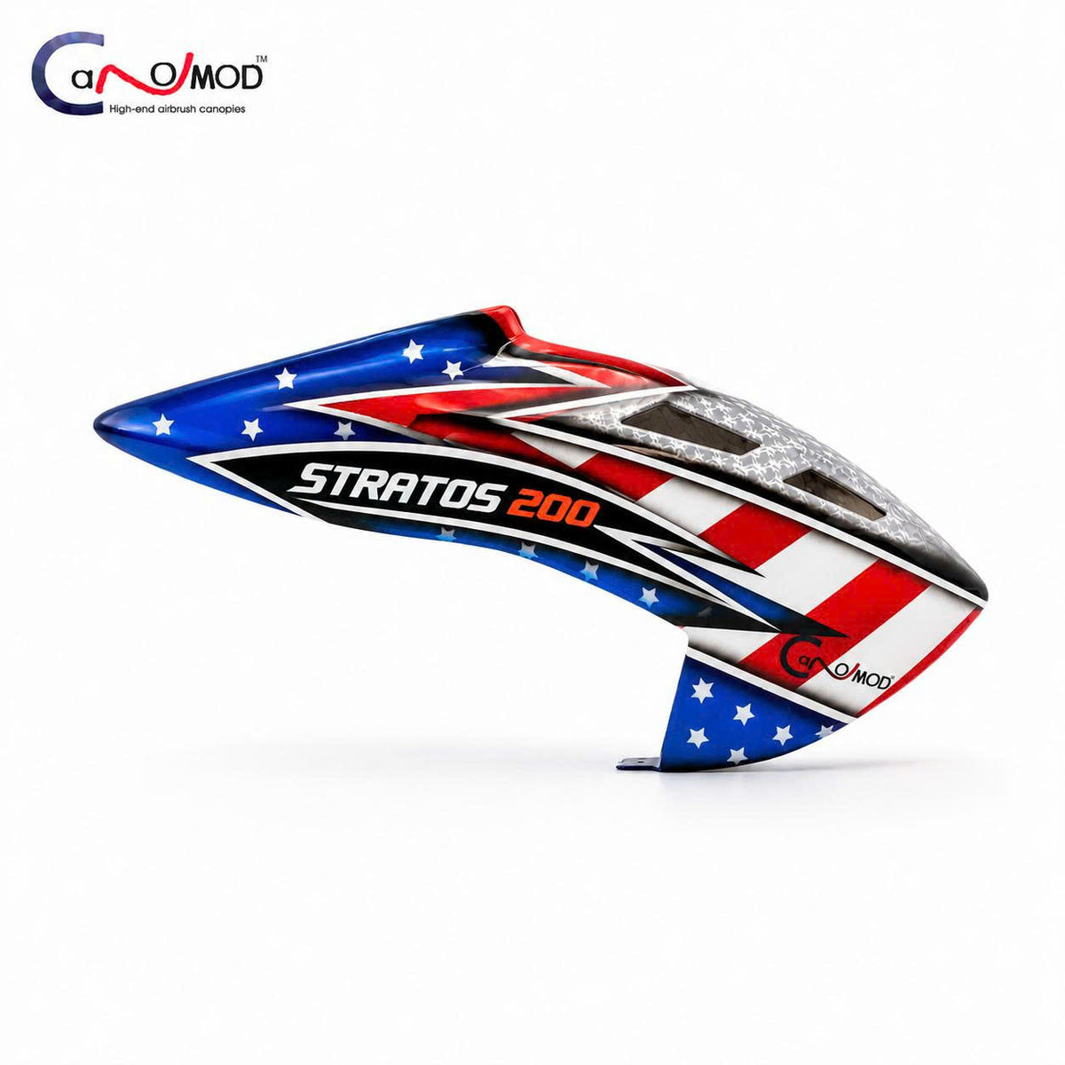 Canomod Airbrushed Lexan Canopy for XLPower Stratos 200 A1 (USA)