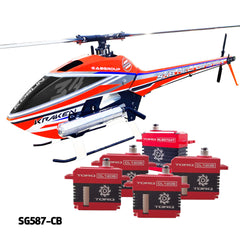 SAB Goblin Kraken 580 Nitro Orange/Blue Combo Kit with Torq Servo Set