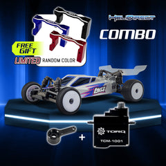 Losi 1/24 Micro-B 2WD Buggy RTR (Silver) With TORQ Coreless Titanium Gear 7g Micro Servo, aluminum servo horn & Servo Mount - Big Savings $18.64 Off
