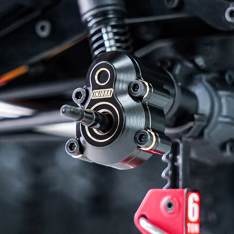 INJORA Brass Rear Outer Portal Housing Set For 1/18 Redcat Ascent18 - HeliDirect