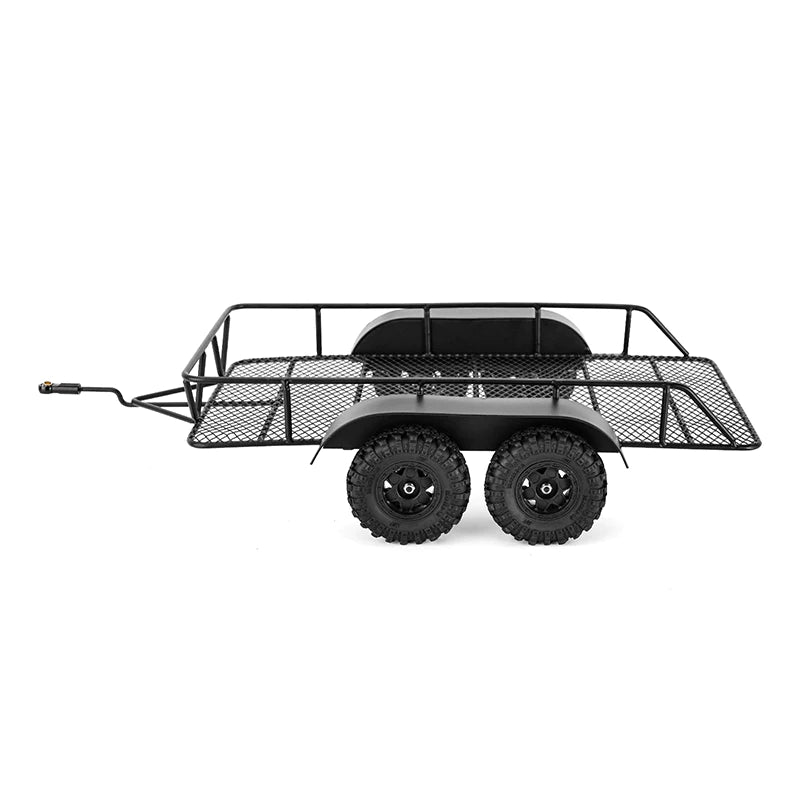 INJORA Metal Hitch Mount Trailer For 1/18 RC Crawler TRX4M - HeliDirect