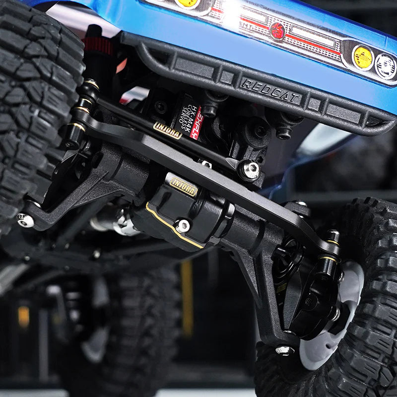 INJORA Brass Front Rear Diff Covers For 1/18 Redcat Ascent18 - HeliDirect