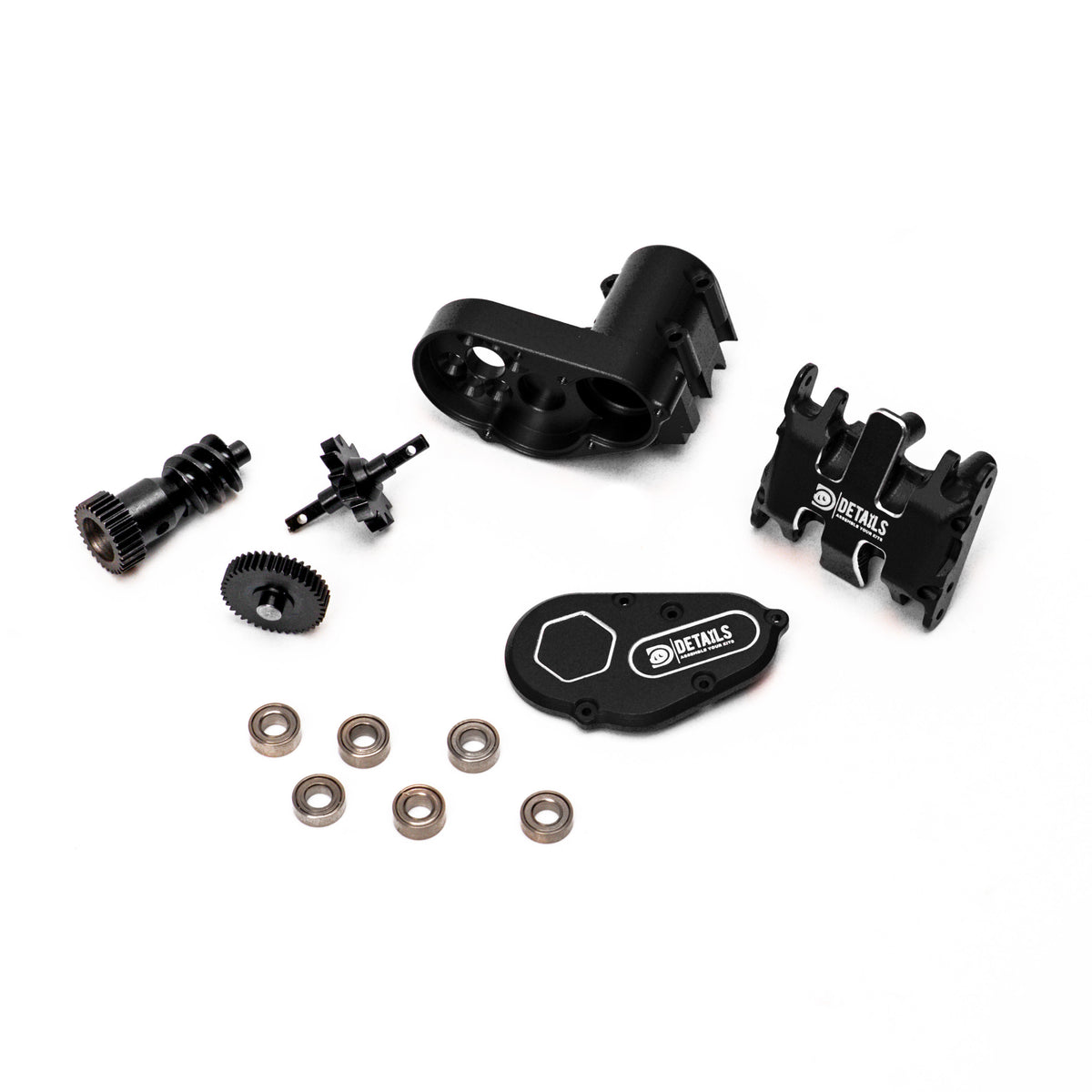 Aluminum Gear Box and Skid Plate With Gear for SCX30 Cars Upgrade Parts