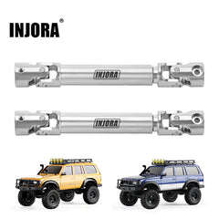 INJORA Stainless Steel Drive Shafts With D Shaped Hole For 1/18 FMS FCX18 - HeliDirect