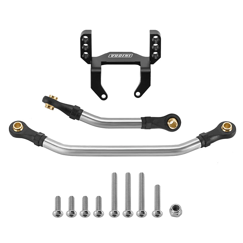 INJORA Lay Down Servo Mount With Steering Links For 1/18 TRX4M Stock Length Axles - HeliDirect