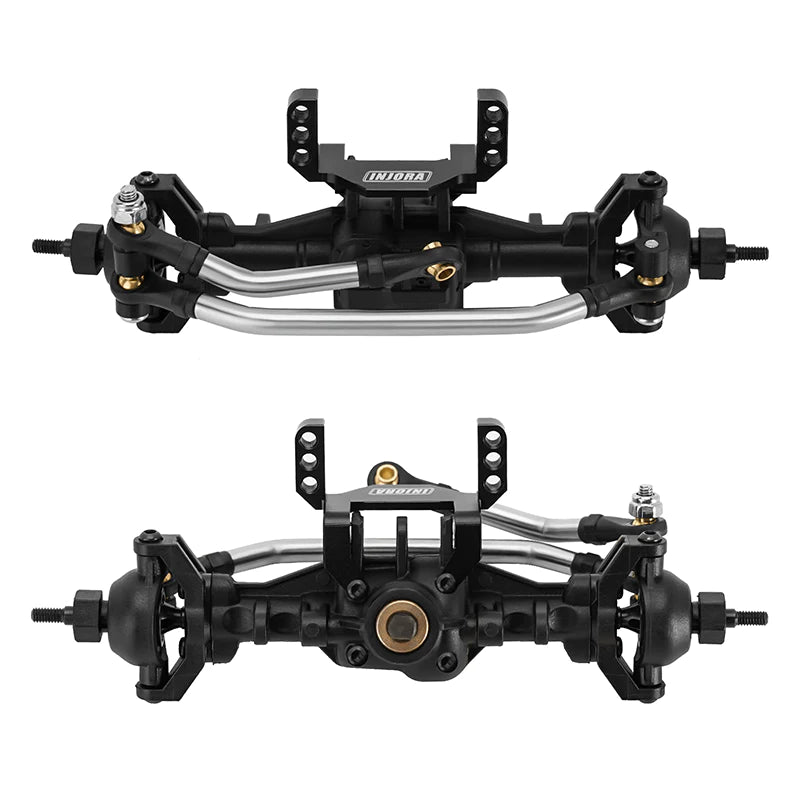 INJORA Lay Down Servo Mount With Steering Links For 1/18 TRX4M Stock Length Axles - HeliDirect