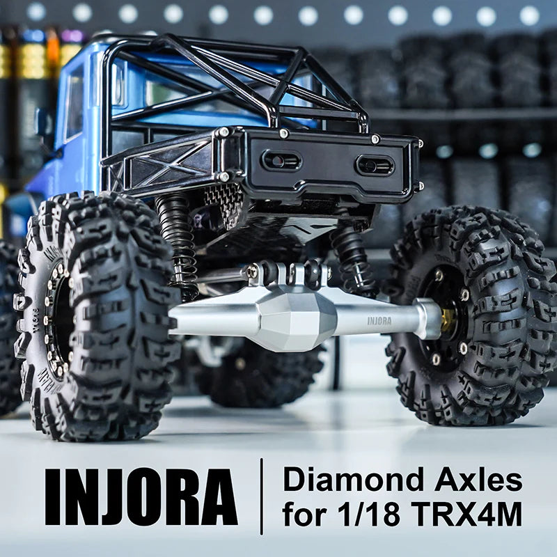 INJORA 5mm Diamond Portal Assen met Lay Down Servo Mount & Links voor 1/18 RC Crawler TRX4M Upgrade INJORA 5mm Diamond Portal Assen met Lay Down Servo Mount & Links voor 1/18 RC Crawler TRX4M Upgrade