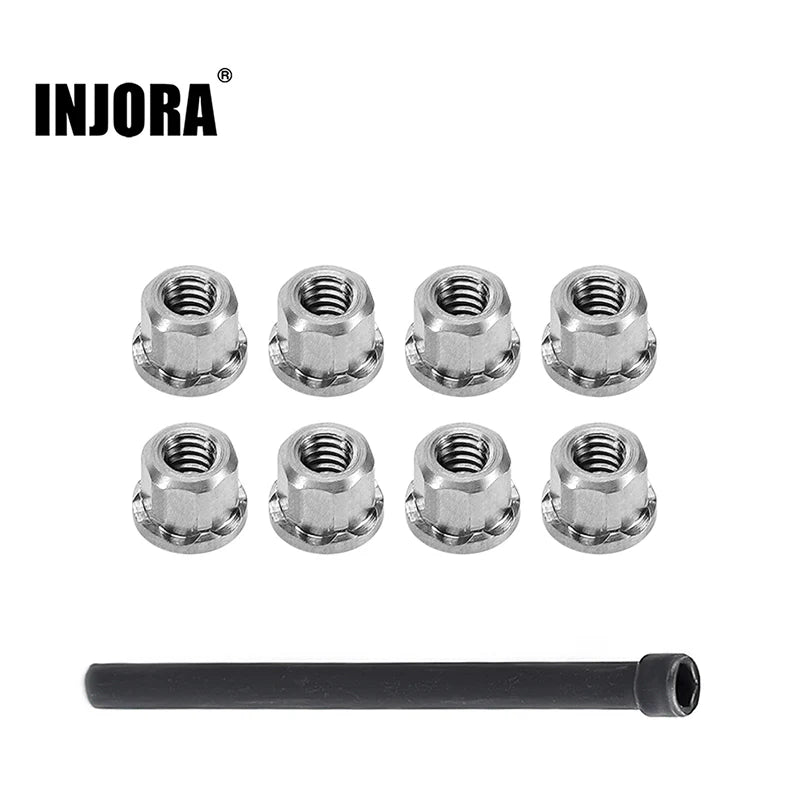 INJORA M2 Stainless Steel Nuts for 1/30 SCX30