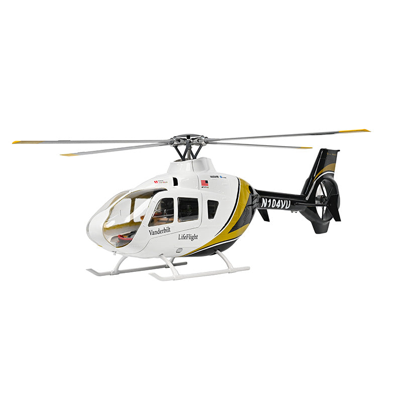 FlyWing EC-135 GPS Scale RC Helicopter 470L Size W/ ACE Flight Controller (RTF) - Black & White