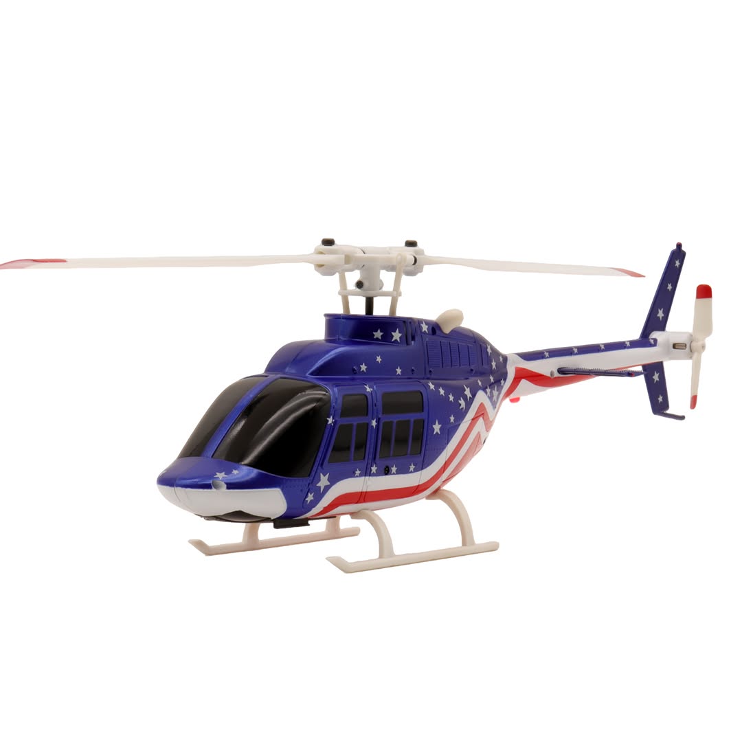 RC ERA A60 Bell-206 110-size Auto Stabilized Helicopter w/ Optical Flow Sensor and Upgraded Transmitter - RTF - Blue/Red