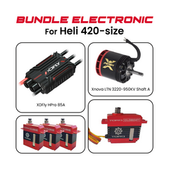 HeliDirect Performance Series 420-Class 6S Power & Servo Combo – Xnova 3220-950KV Motor, XDFly HPro 85A ESC & TORQ Servos