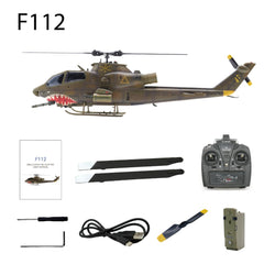 Yu Xiang F112 AH-1 Cobra Gyro Stabilized (non-GPS) Scale Helicopter - Weathered Green