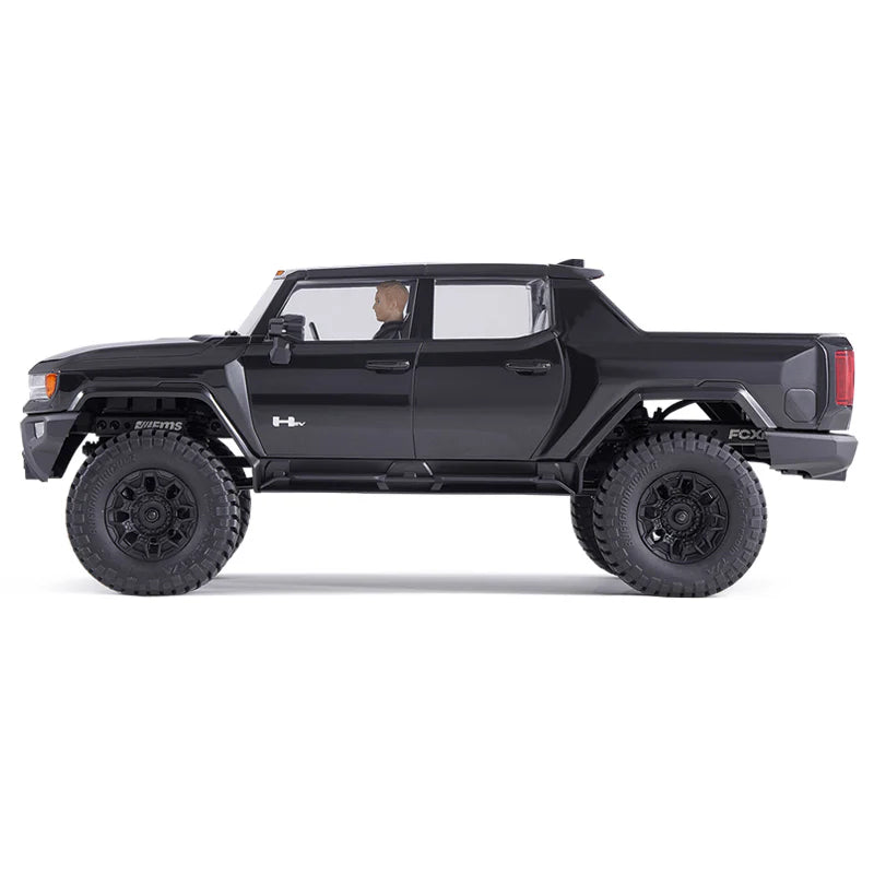 FMS 1:18 FCX18 Hummer EV Pickup Truck RTR - BLACK | HeliDirect