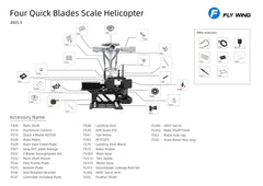 FlyWing BELL-206 V4 GPS Scale Helicopter W/ ACE Flight Controller (RTF)