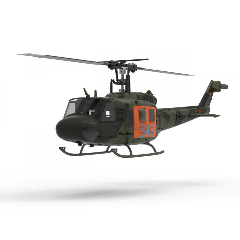 FliteZone Bell UH-1D 150-size Helicopter w/ Optical Flow Sensor - RTF - SAR