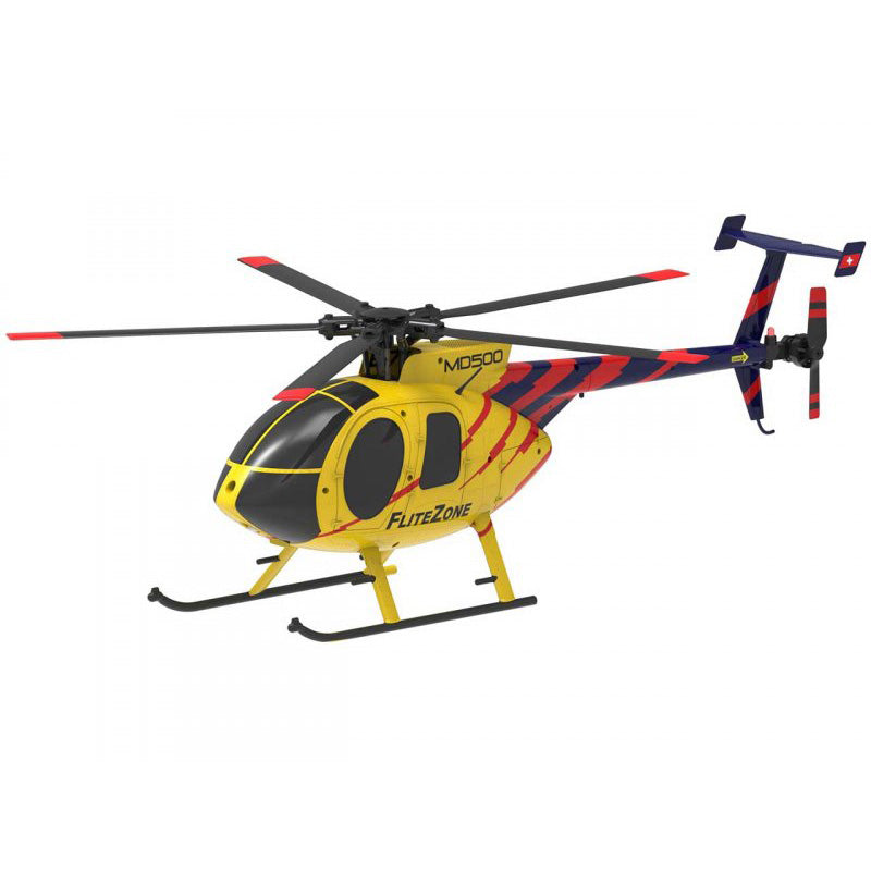 FliteZone Hughes MD500 150-size Helicopter w/ Optical Flow Sensor - RTF - Swiss