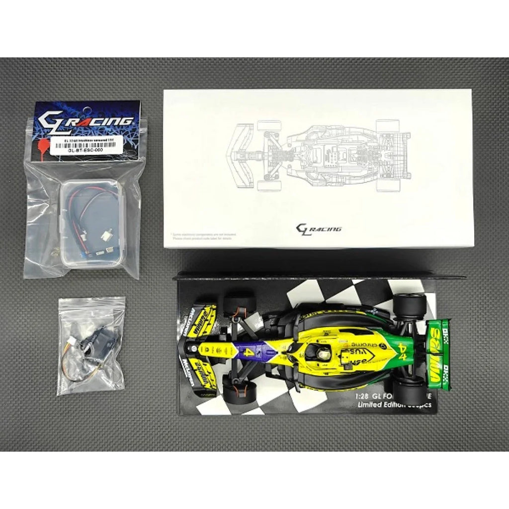 GL Racing Formula One chassis with limited body/sensored ESC and